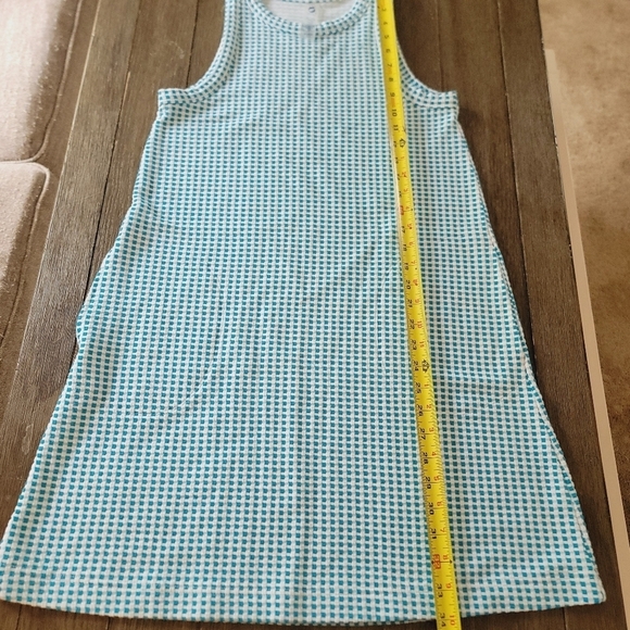 Lou & Grey Gingham Jacquard Halter Mini Pocket Dress S - Picture 10 of 11